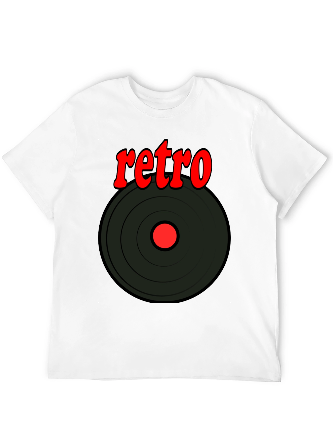 Retro Vinyl Record Graphic T-Shirt