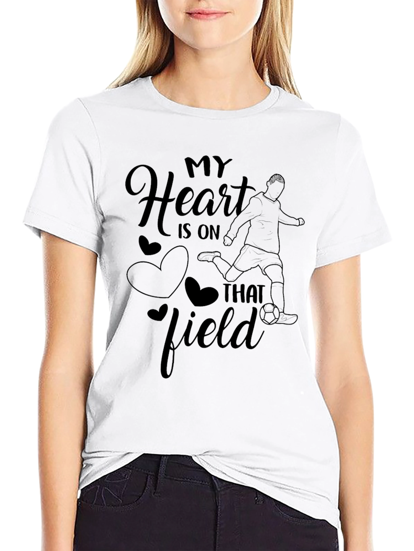 My Heart is On That Field Soccer T-Shirt