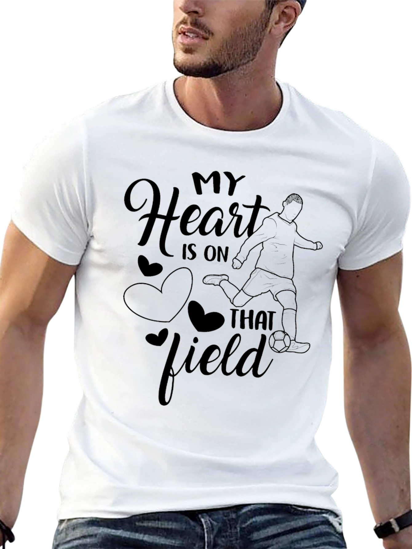 My Heart is On That Field Soccer T-Shirt