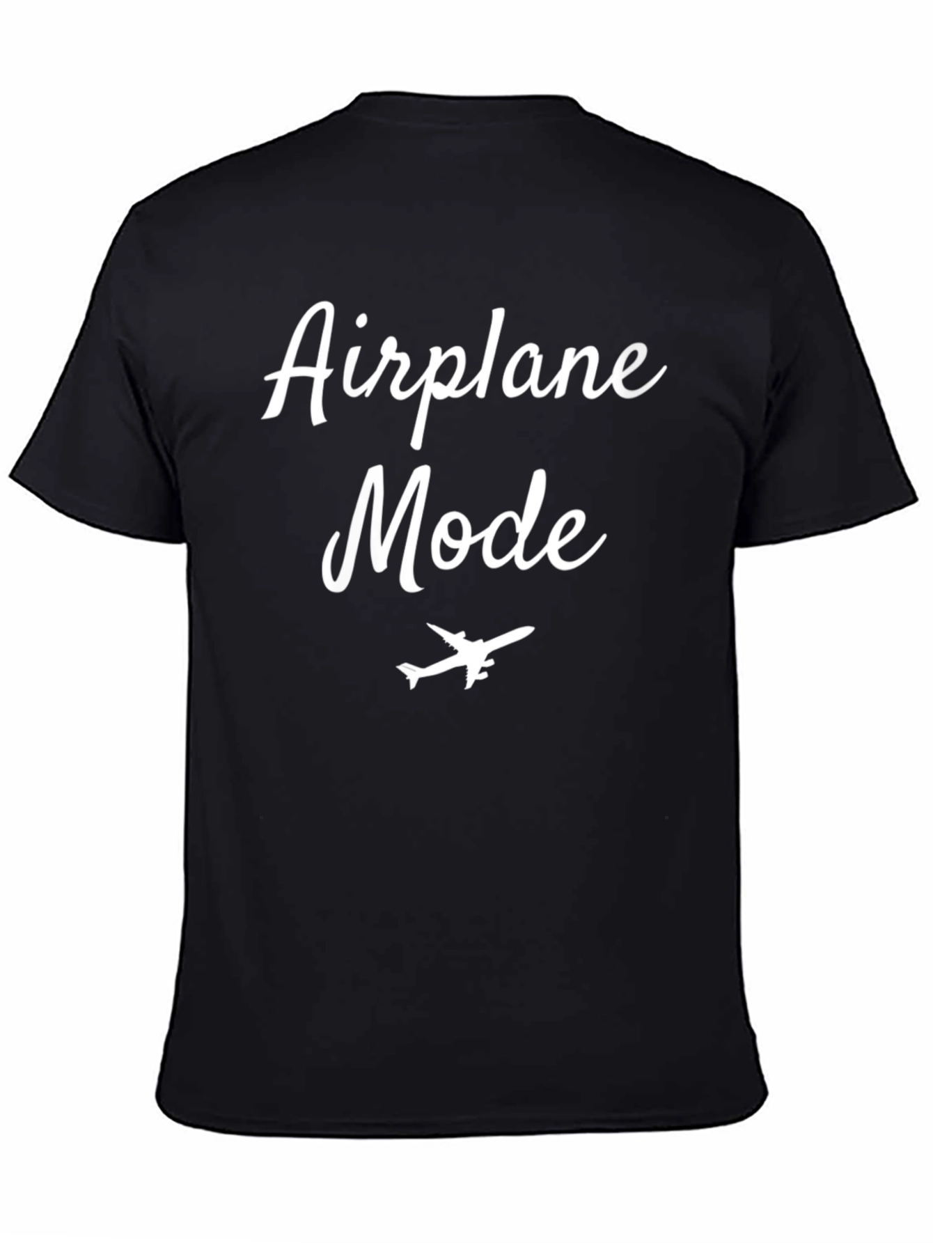 Airplane Mode Graphic Tee - Black T-Shirt