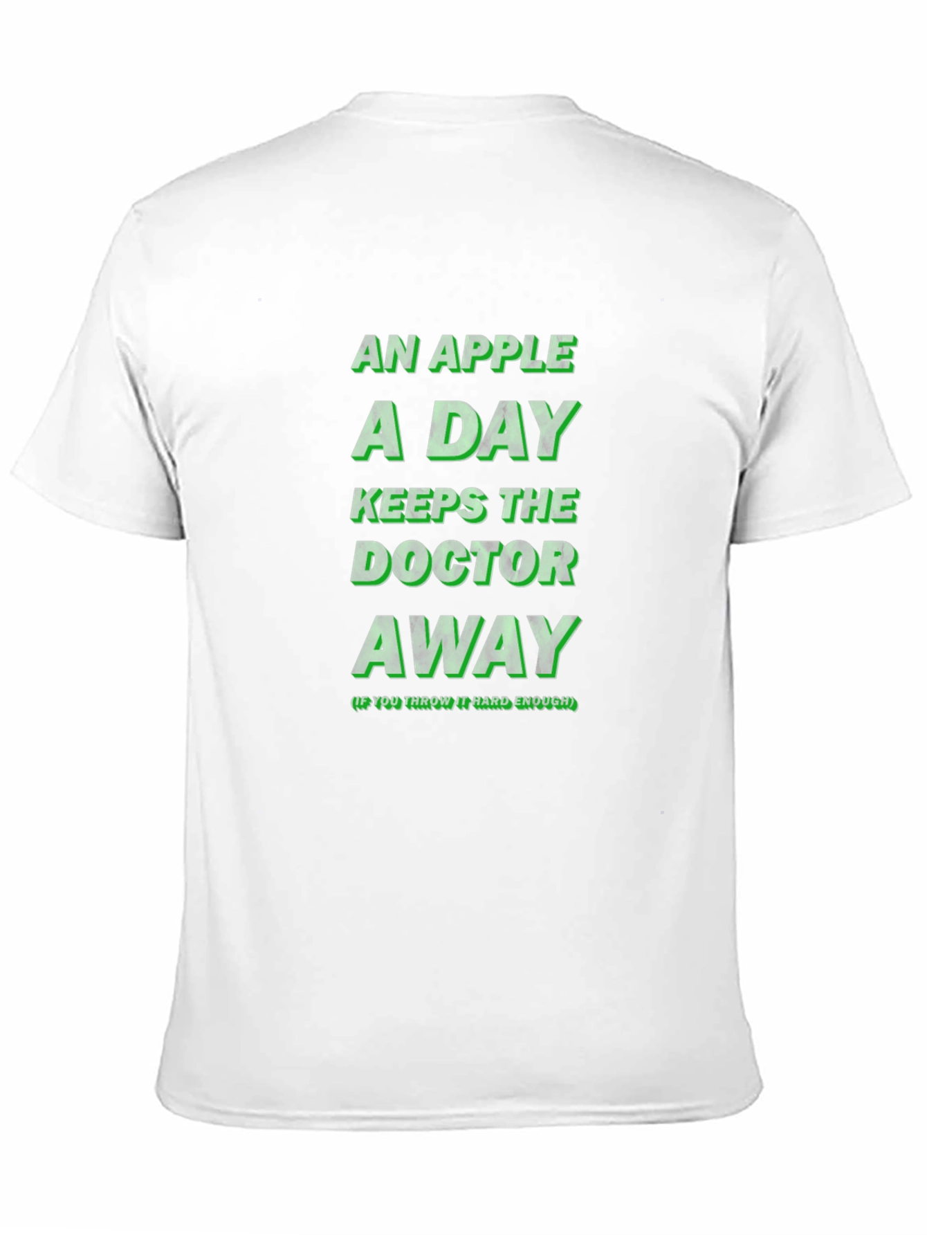An Apple A Day Funny Novelty Graphic T-Shirt