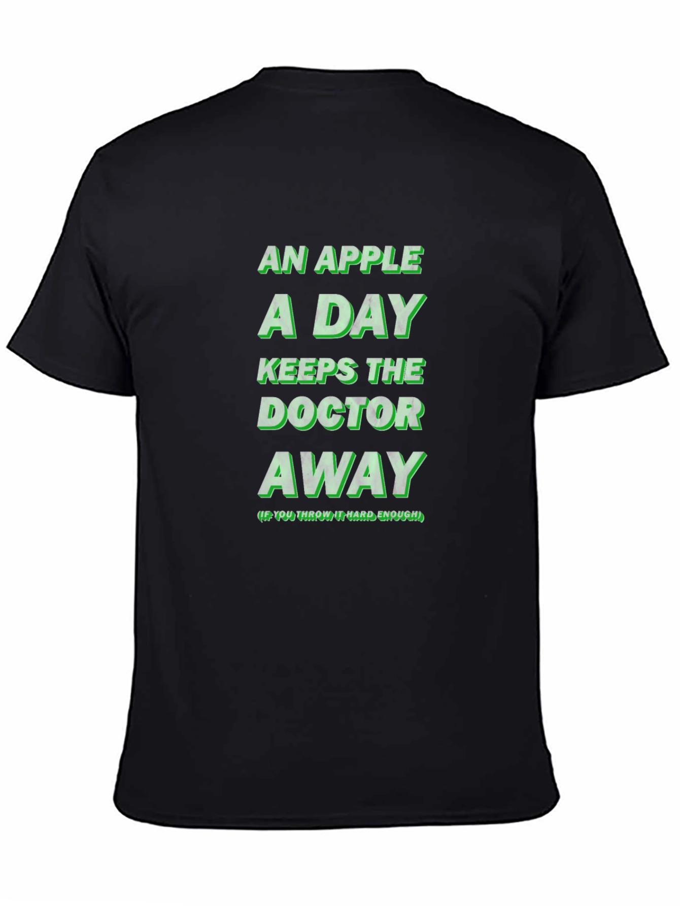 An Apple A Day Funny Novelty Graphic T-Shirt
