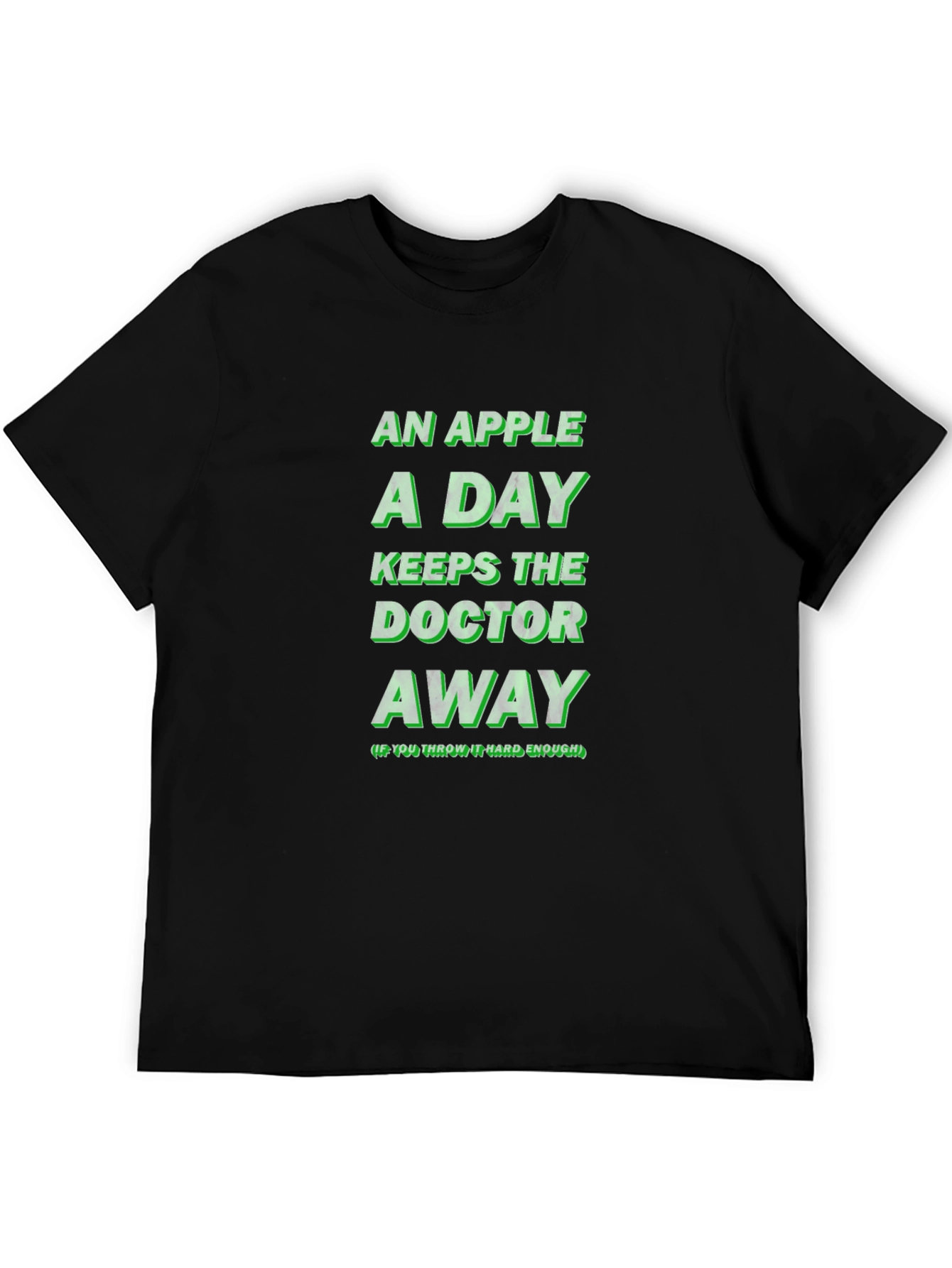An Apple A Day Funny Novelty Graphic T-Shirt