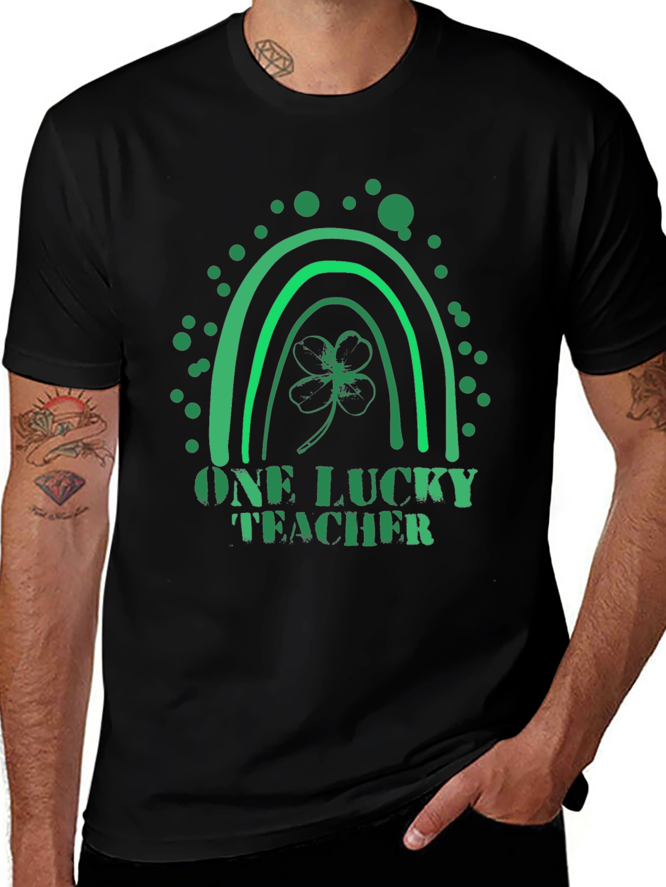One Lucky Teacher St. Patricks Day Graphic Tee