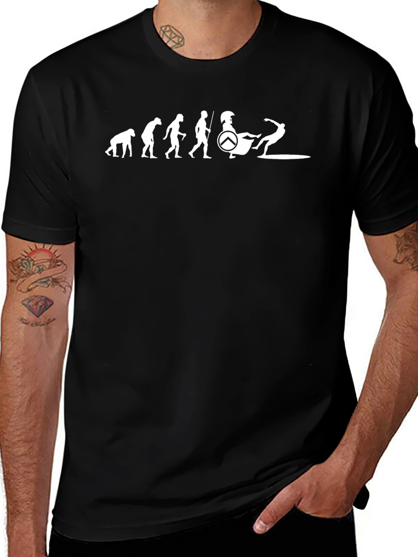 Spartan Surfer Evolution Graphic T-Shirt