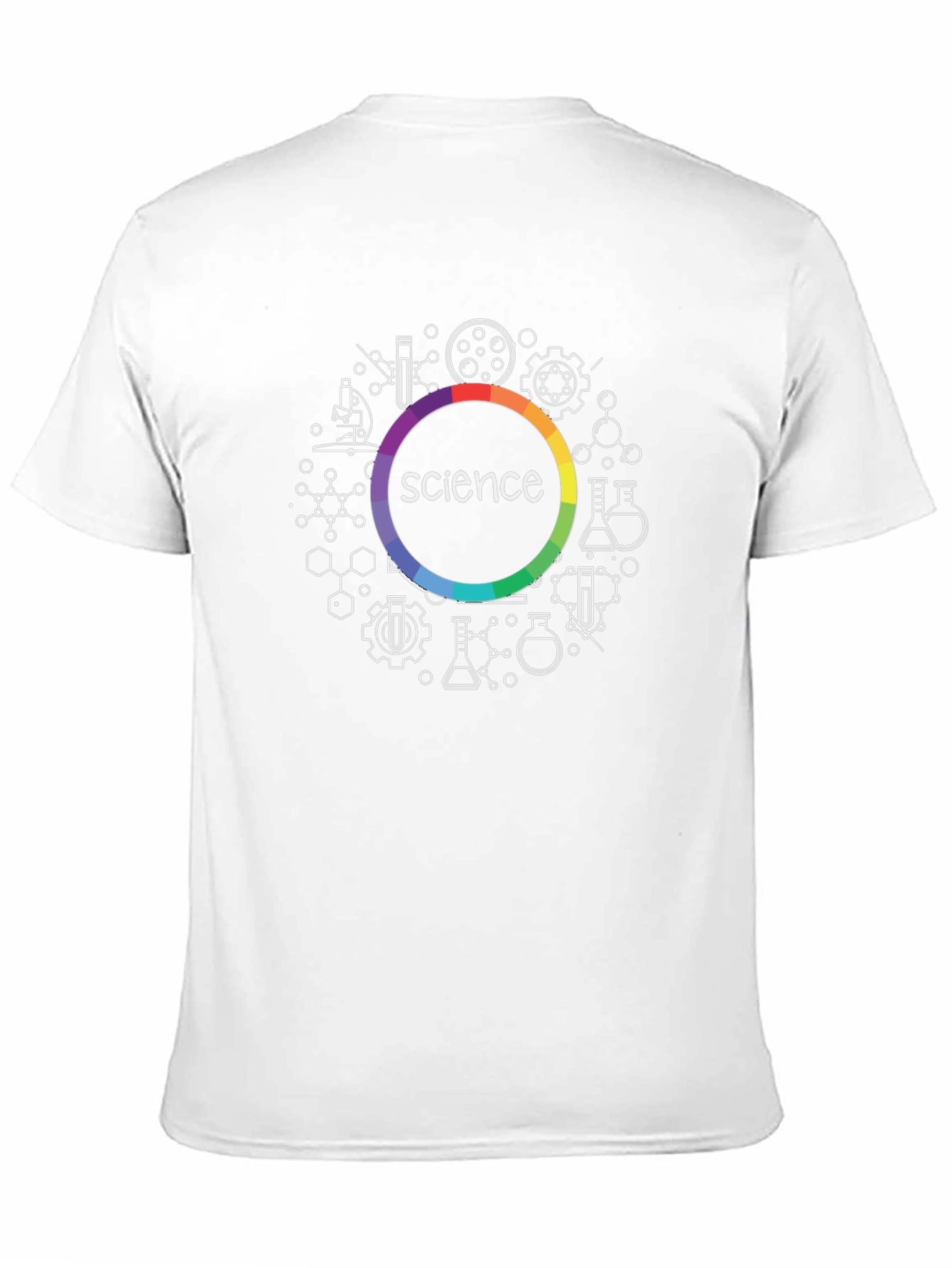 Science T-Shirt - Rainbow Circle Design