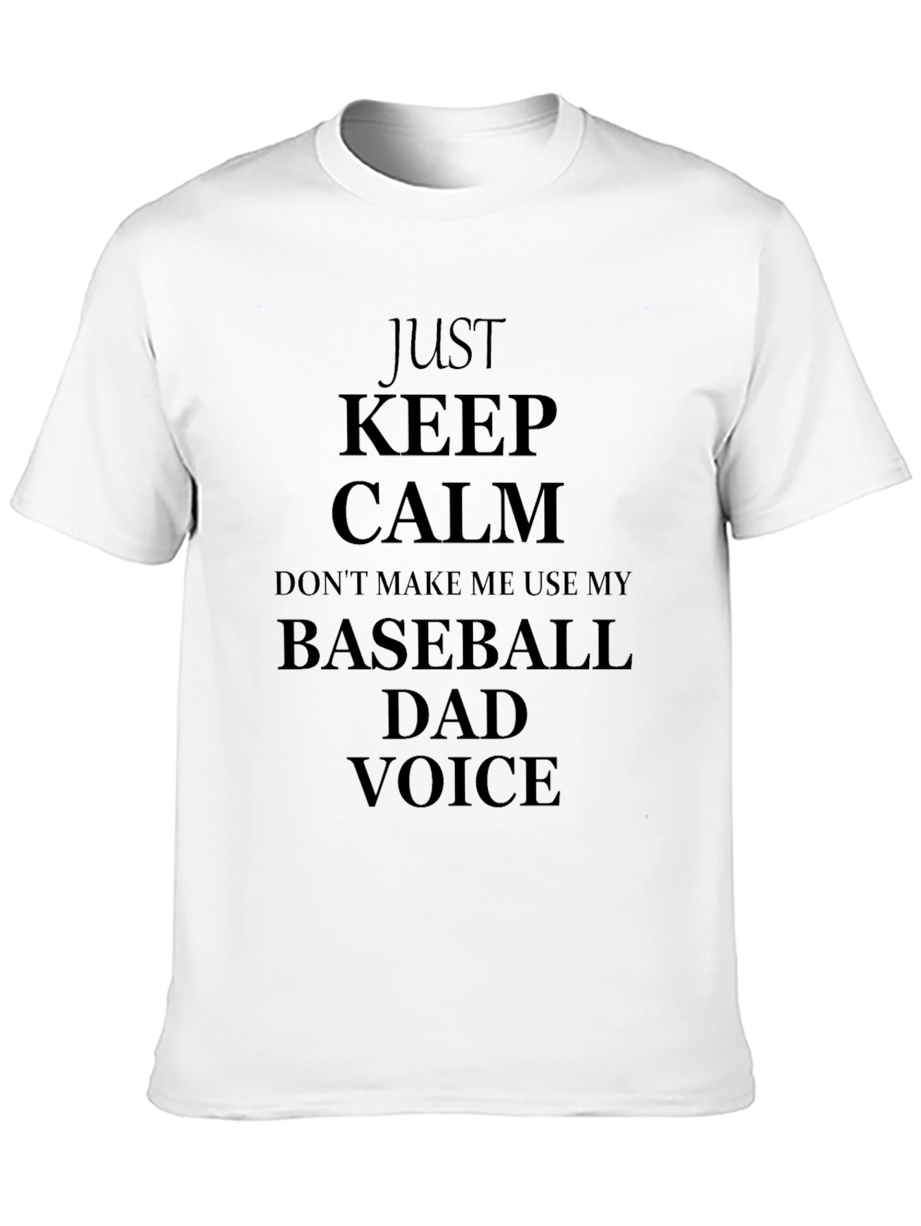 Baseball Dad Voice Graphic Tee - Humor T-Shirt