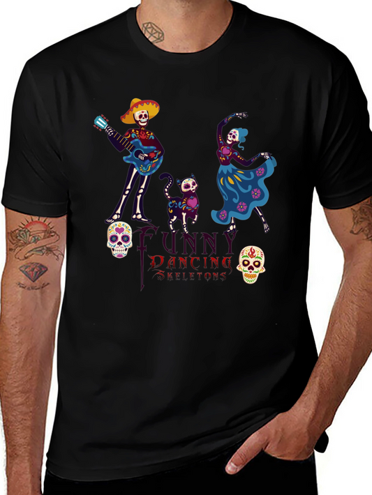 Dancing Skeleton T-Shirt - Day of the Dead