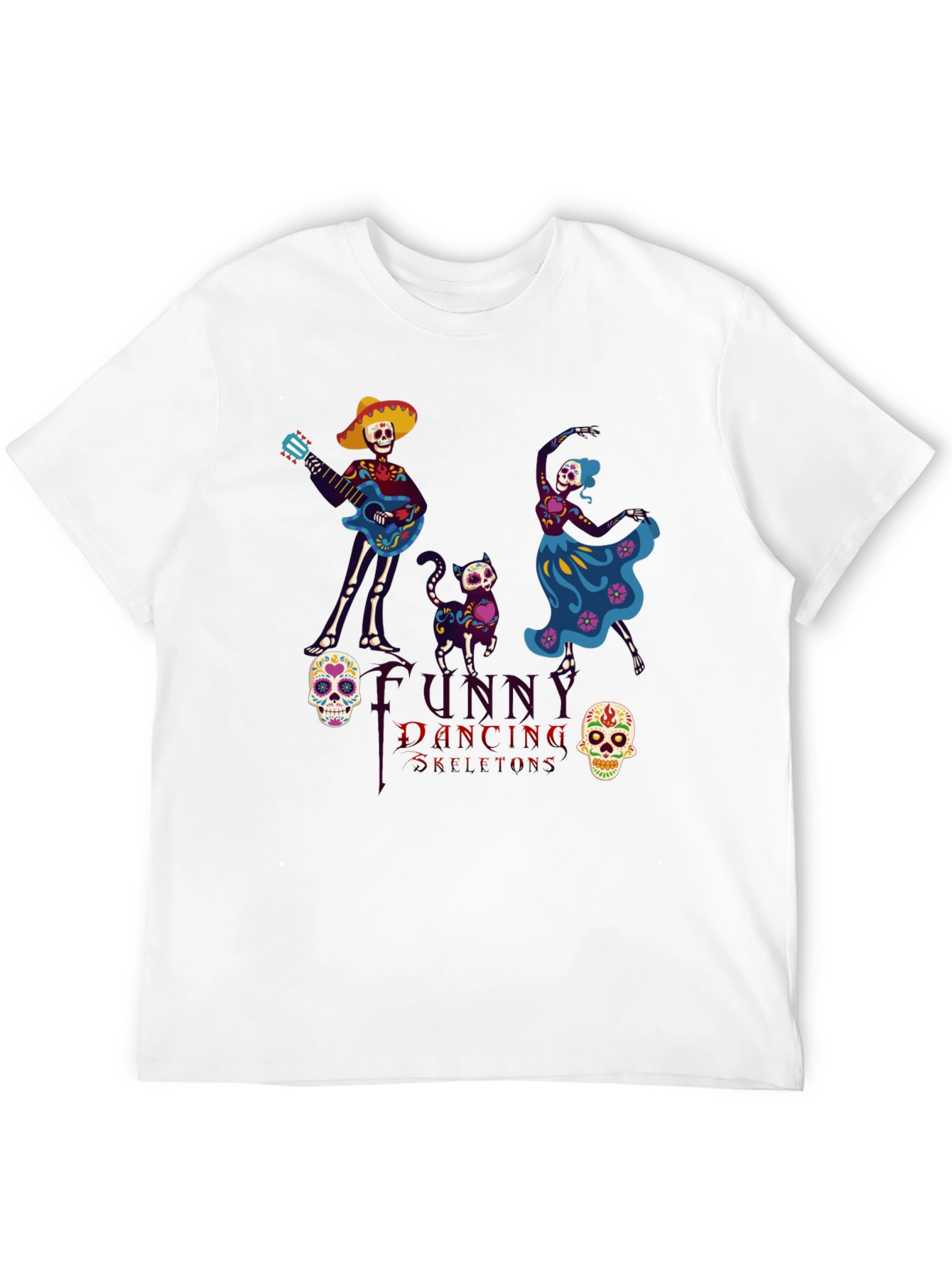 Dancing Skeleton T-Shirt - Day of the Dead