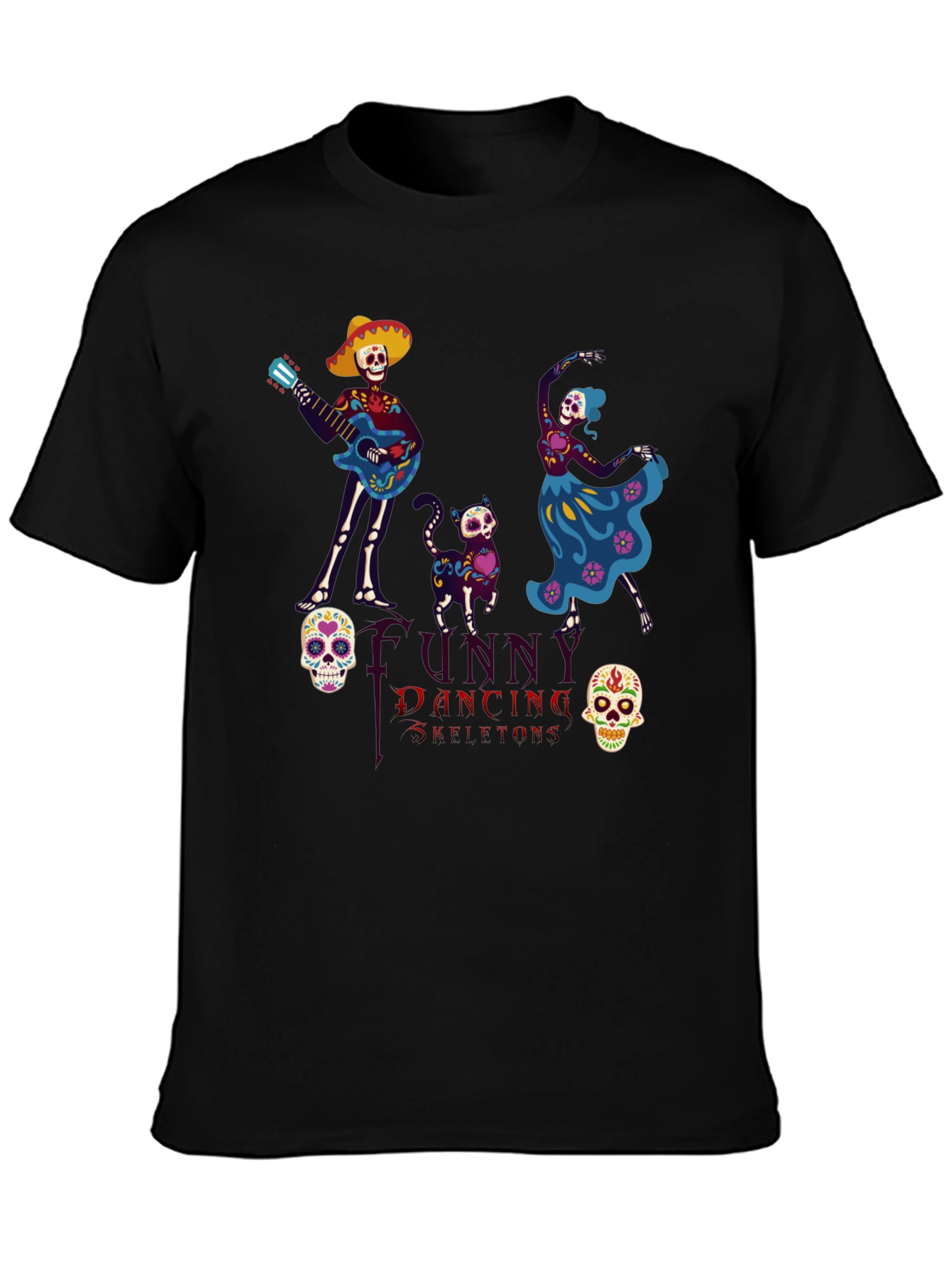 Dancing Skeleton T-Shirt - Day of the Dead
