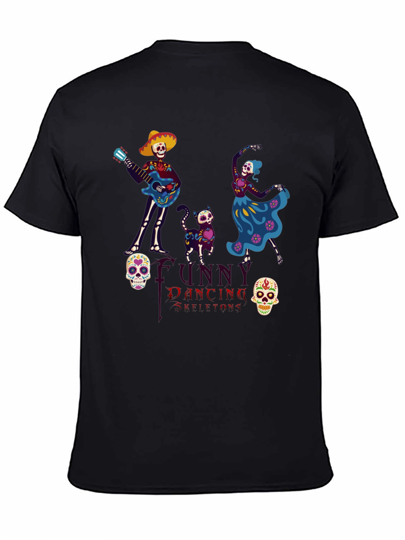 Dancing Skeleton T-Shirt - Day of the Dead