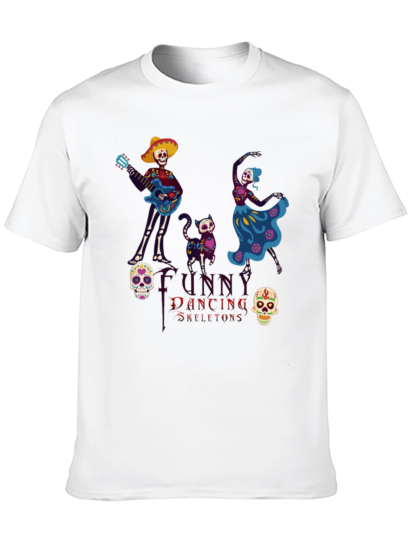Dancing Skeleton T-Shirt - Day of the Dead