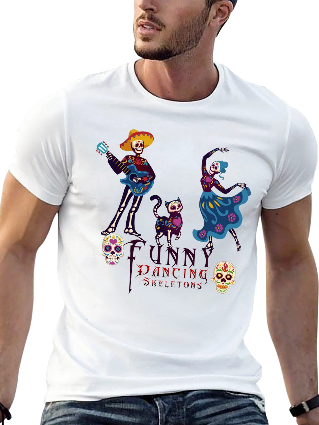 Dancing Skeleton T-Shirt - Day of the Dead