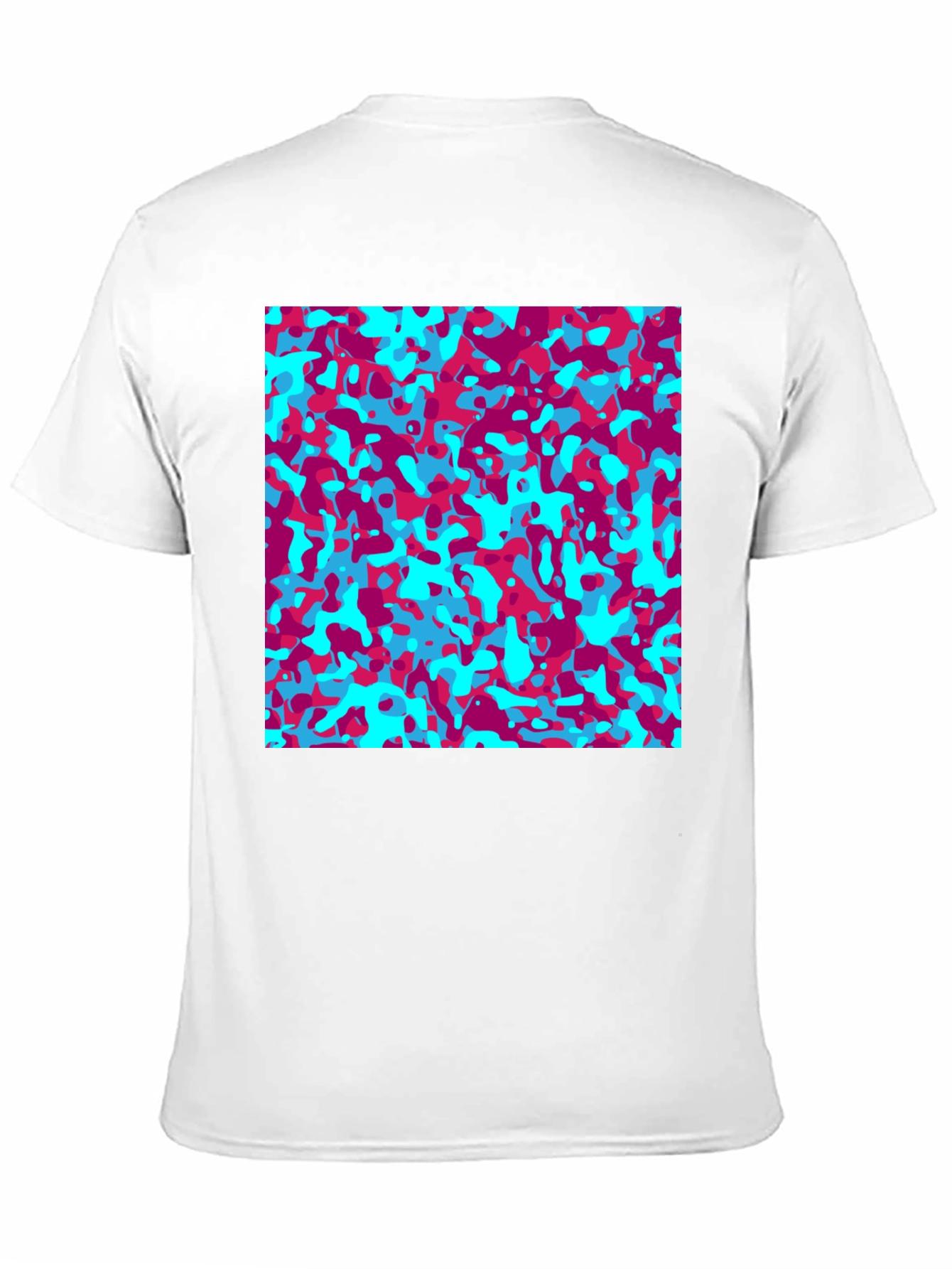 Abstract Camo Print T-Shirt - Stylish Graphic Tee