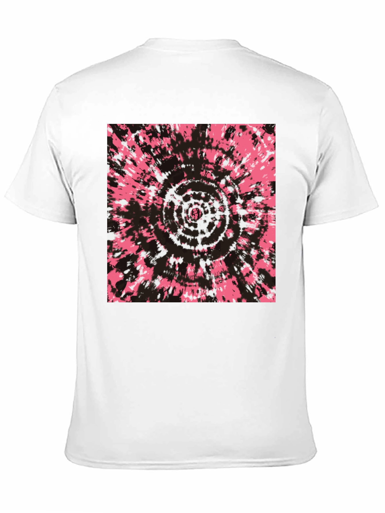 Retro Tie-Dye Graphic Tee - Black