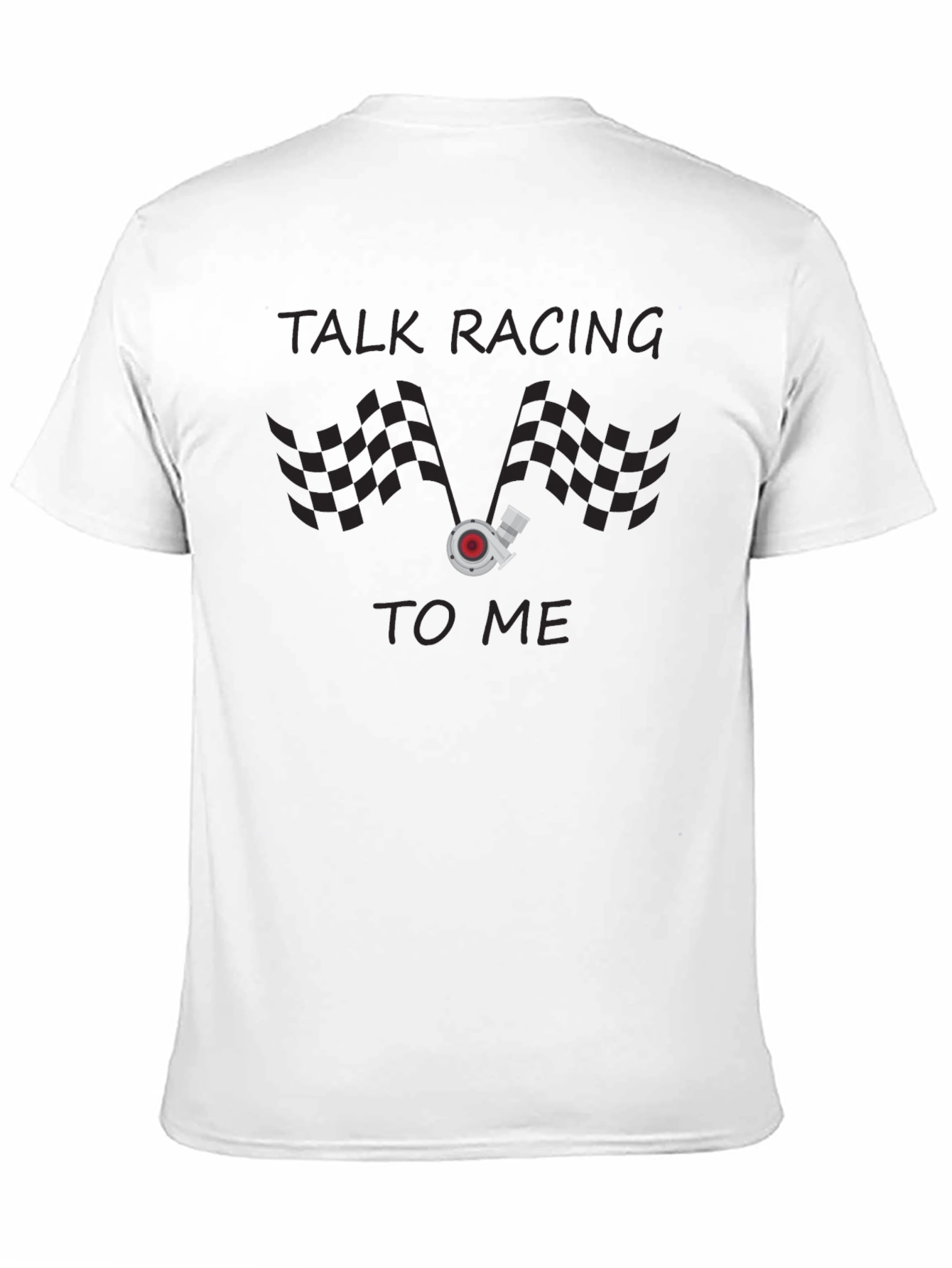 Talk Racing to Me Graphic Tee - Black