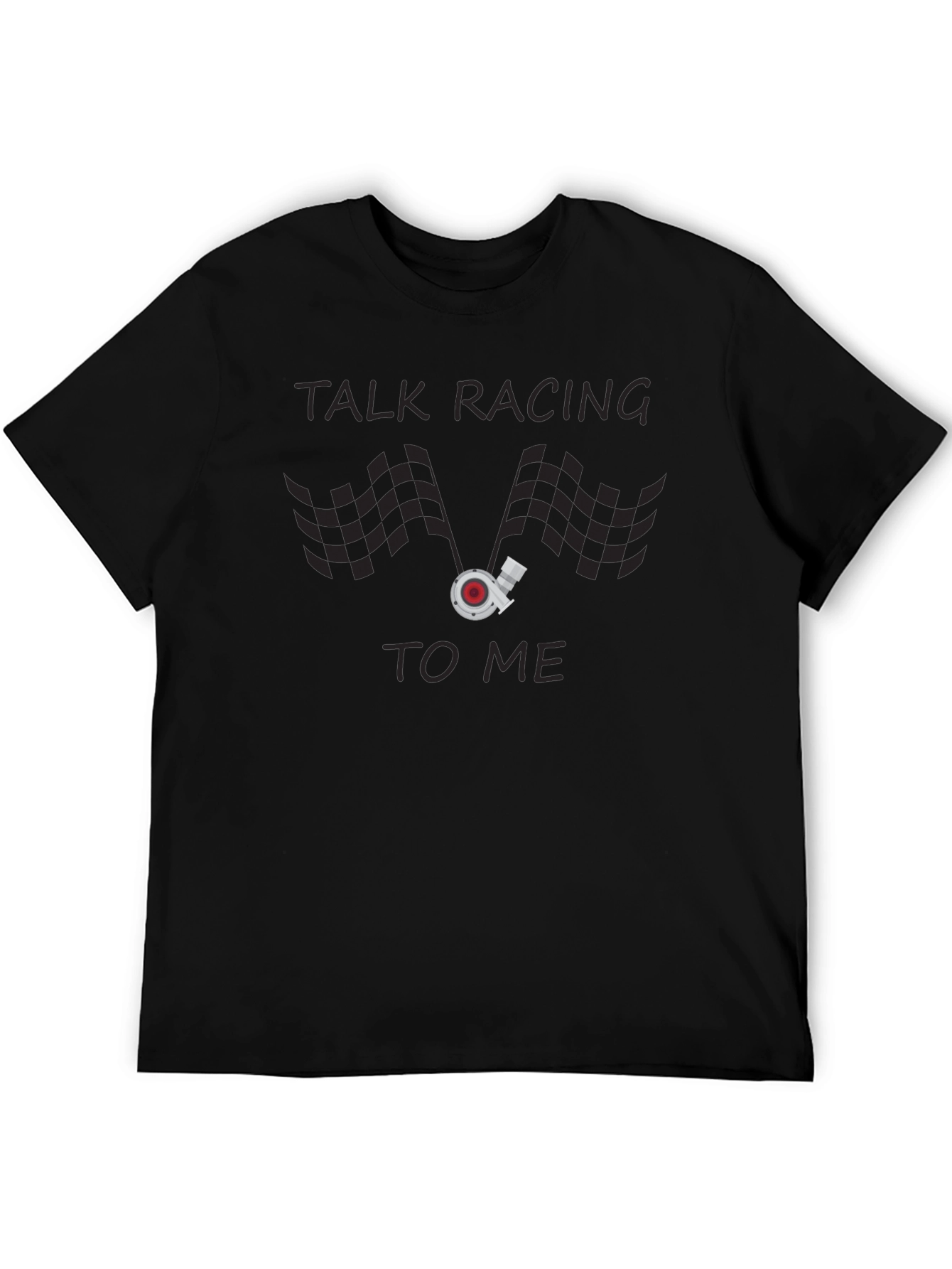 Talk Racing to Me Graphic Tee - Black