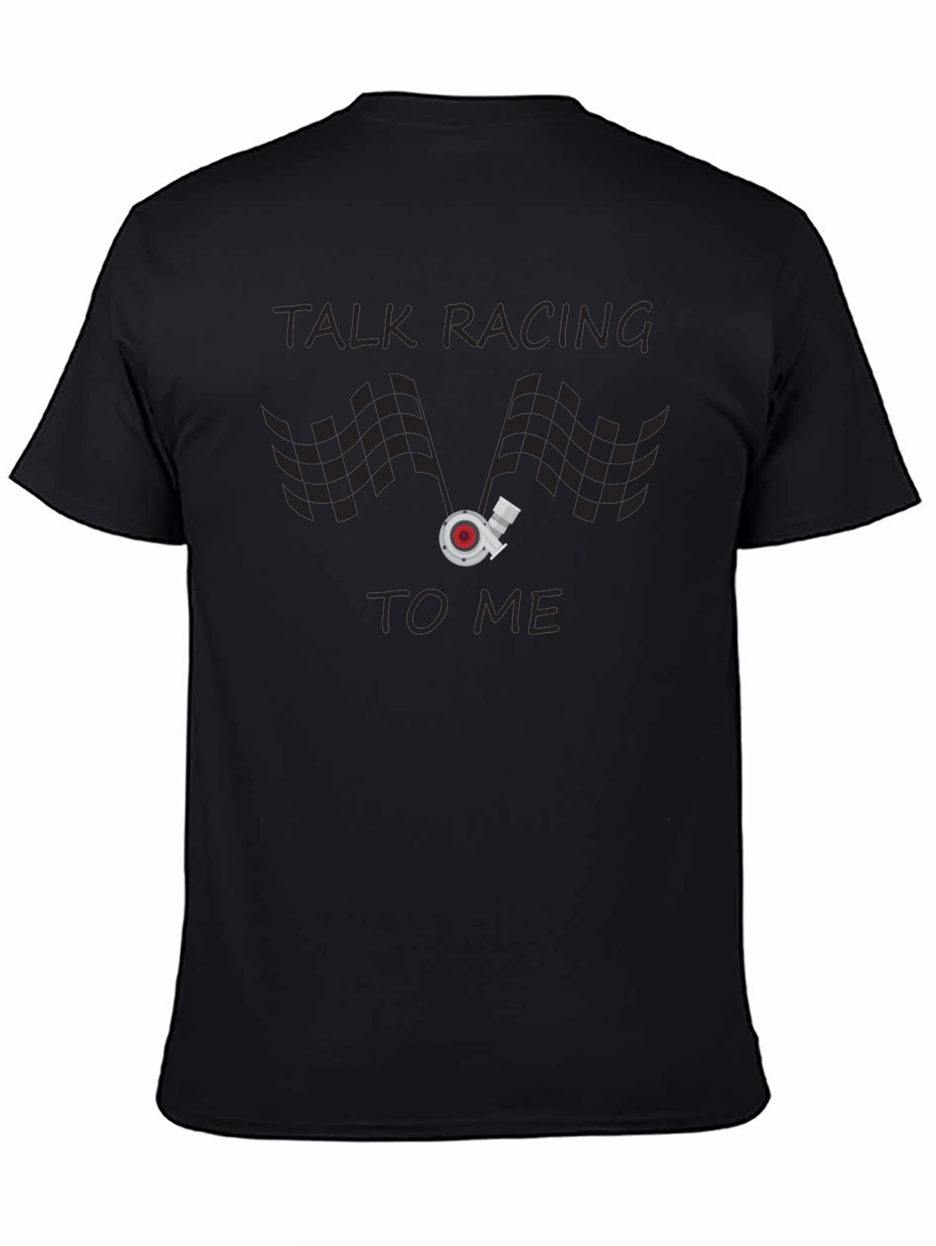 Talk Racing to Me Graphic Tee - Black
