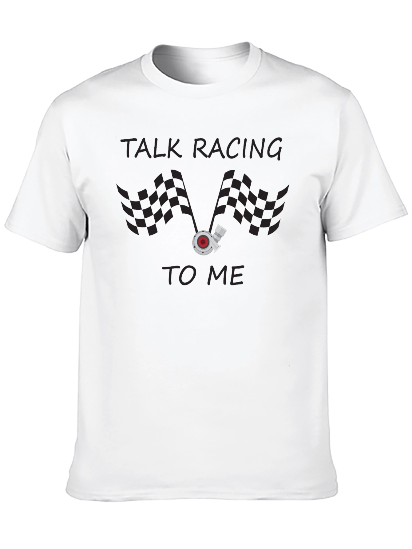 Talk Racing to Me Graphic Tee - Black