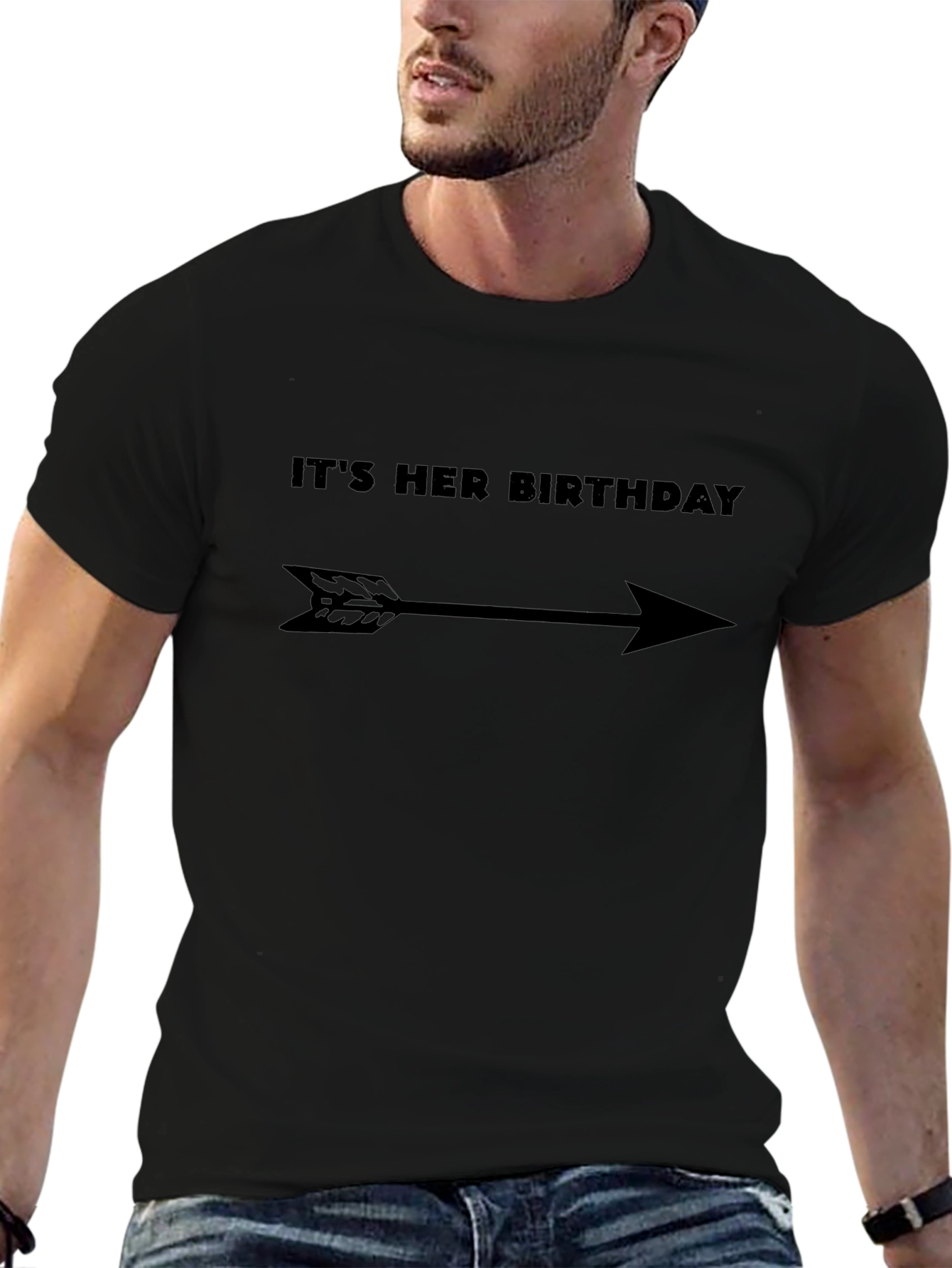 Its Her Birthday Arrow T-Shirt - Novelty Gift