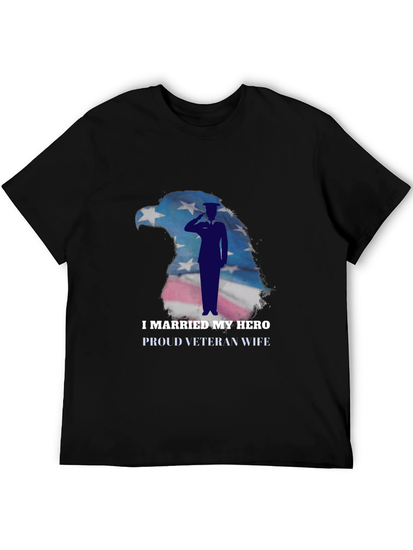 I Married My Hero Veteran Wife Graphic T-Shirt