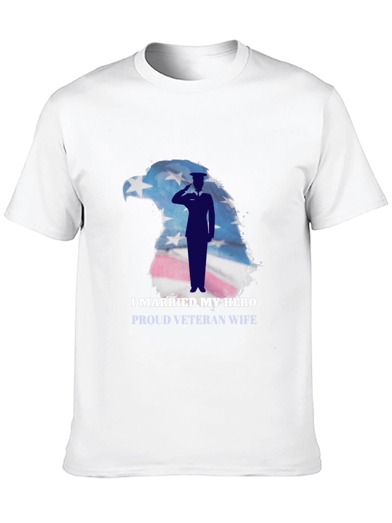I Married My Hero Veteran Wife Graphic T-Shirt