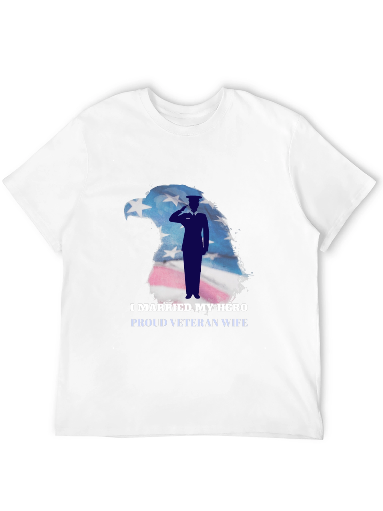 I Married My Hero Veteran Wife Graphic T-Shirt