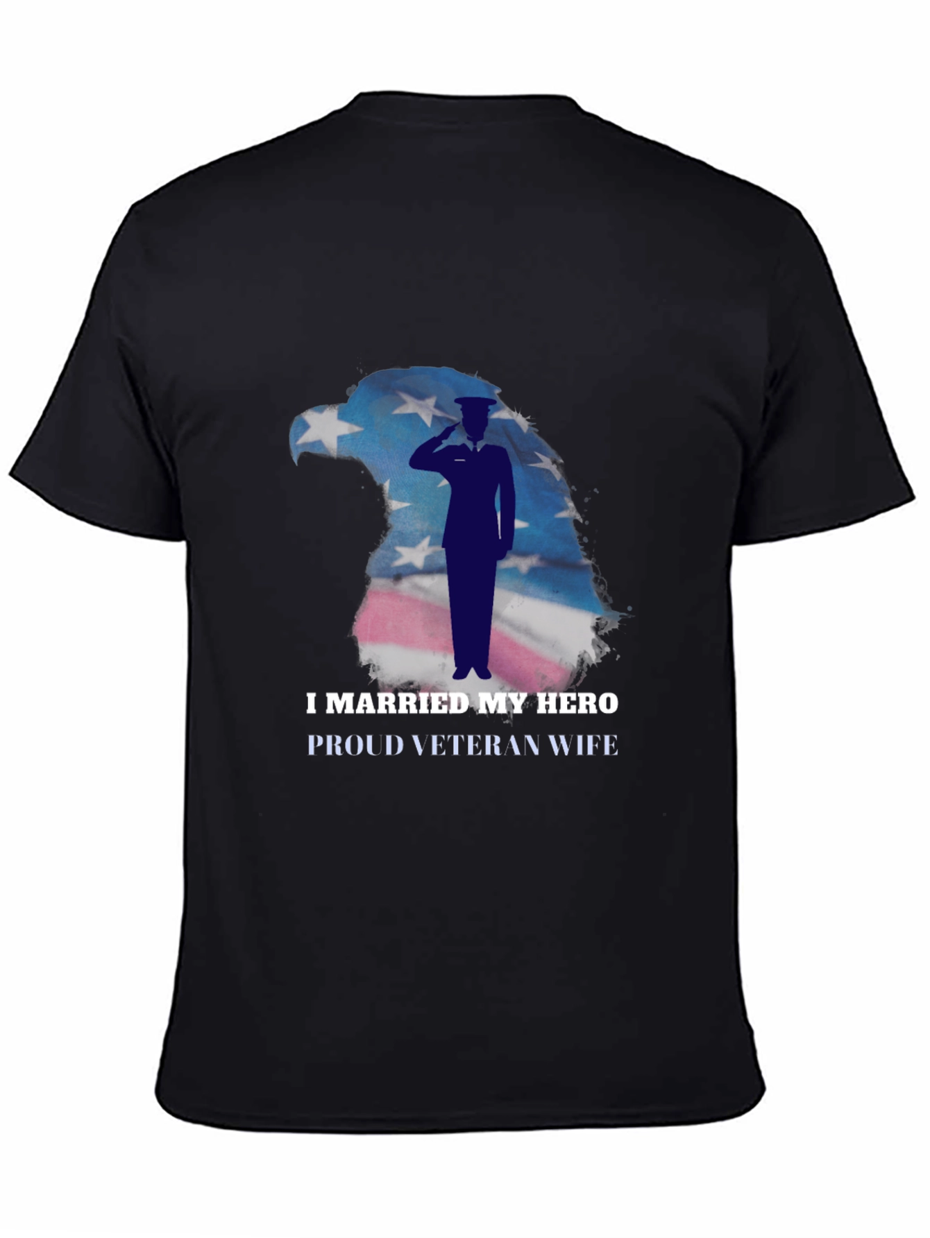 I Married My Hero Veteran Wife Graphic T-Shirt
