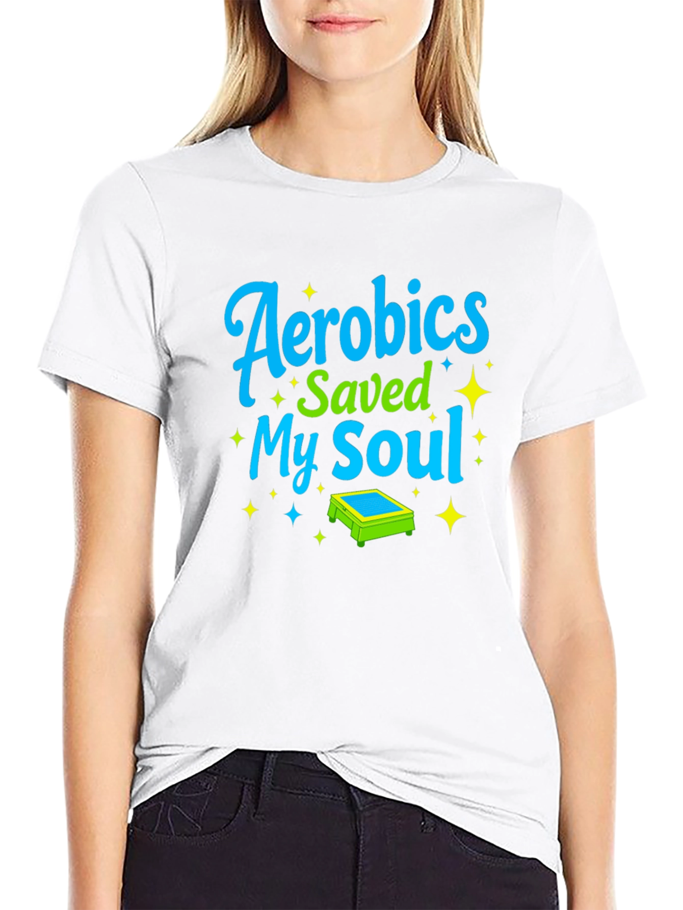 Aerobics Saved My Soul Graphic Tee