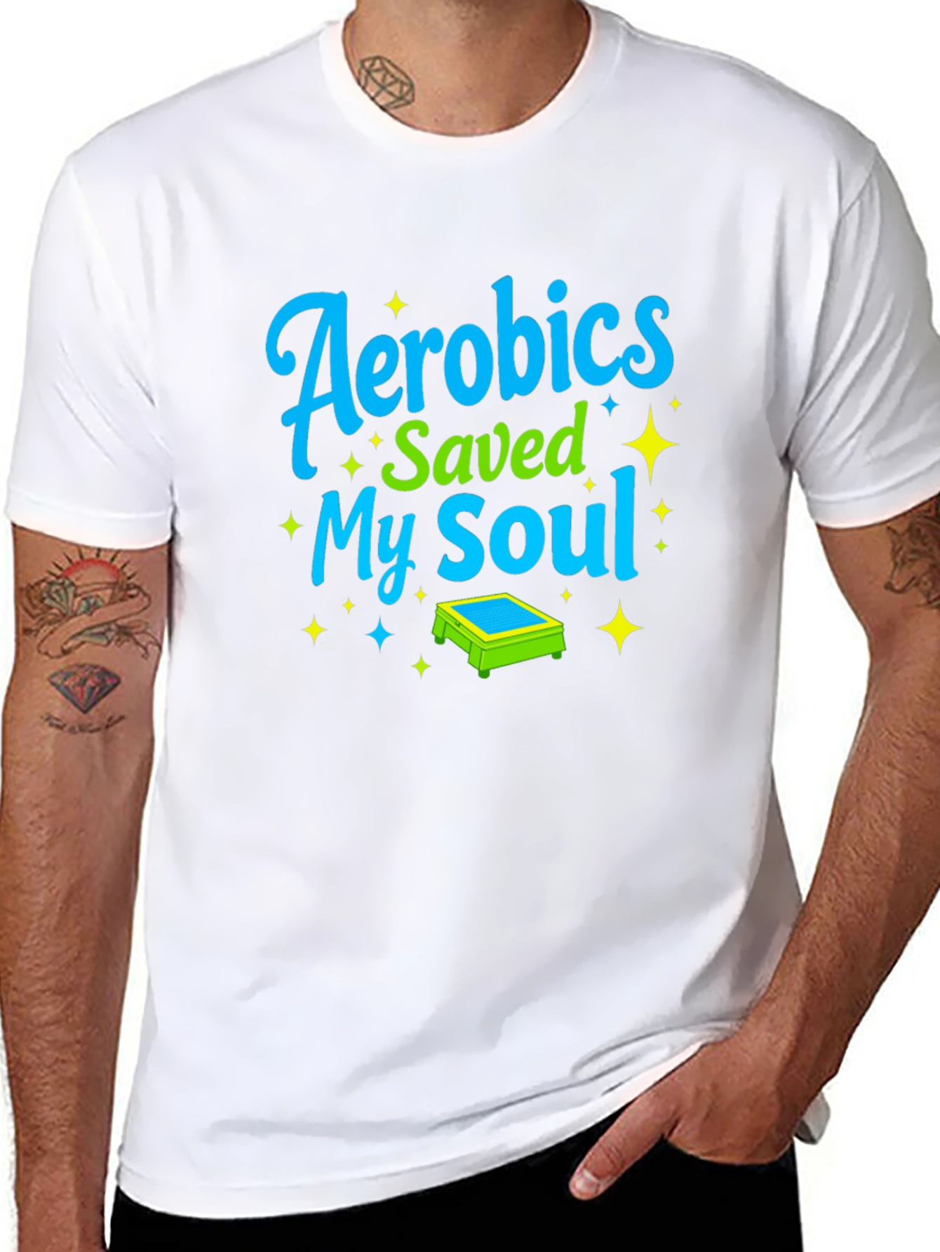Aerobics Saved My Soul Graphic Tee
