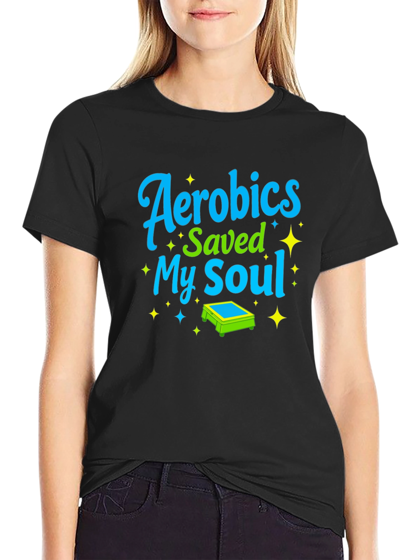 Aerobics Saved My Soul Graphic Tee