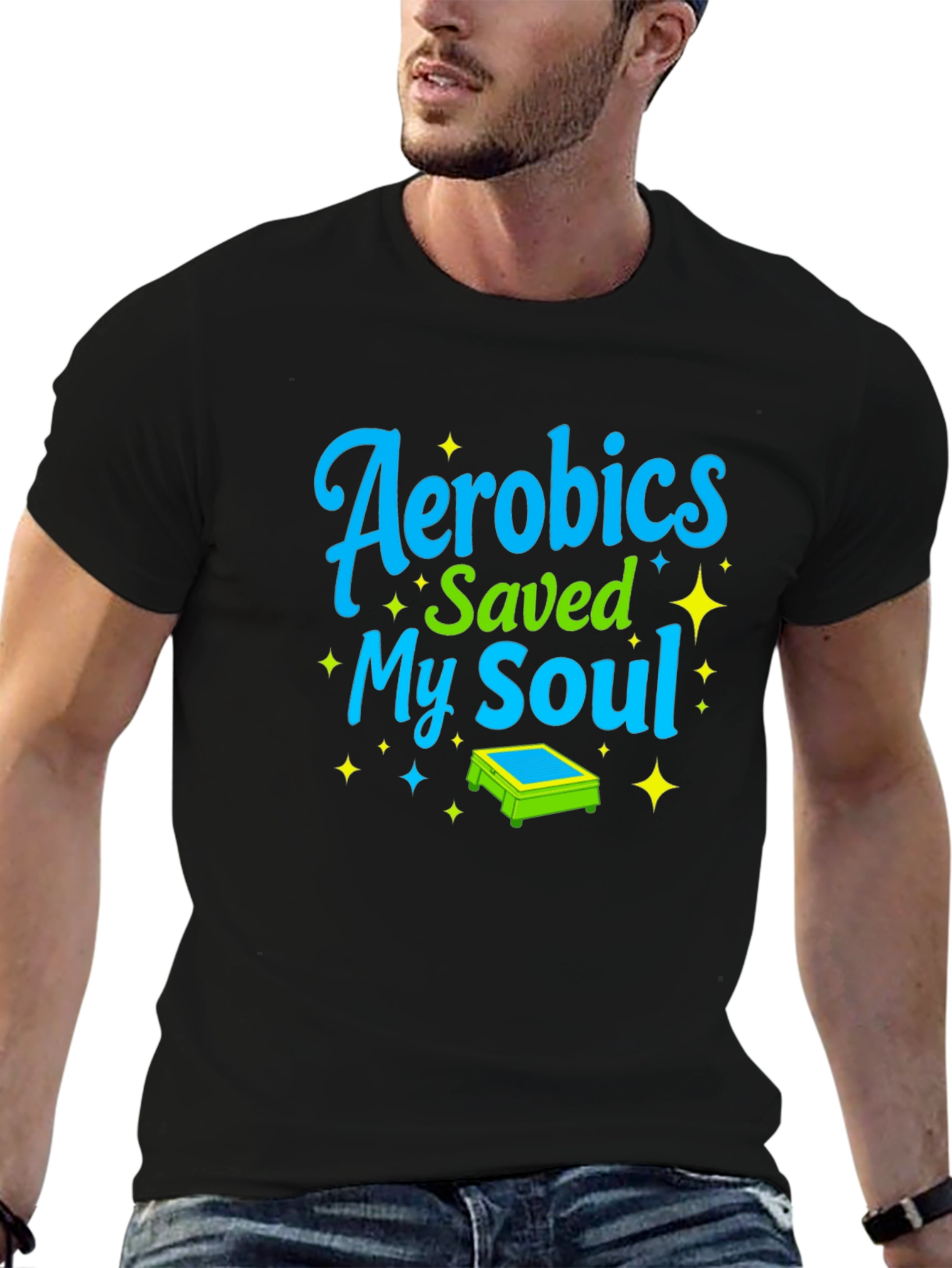Aerobics Saved My Soul Graphic Tee
