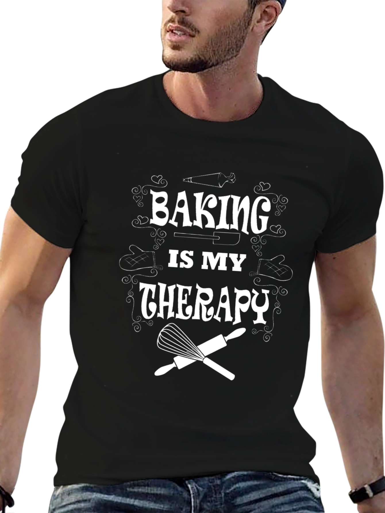Baking is My Therapy Graphic T-Shirt