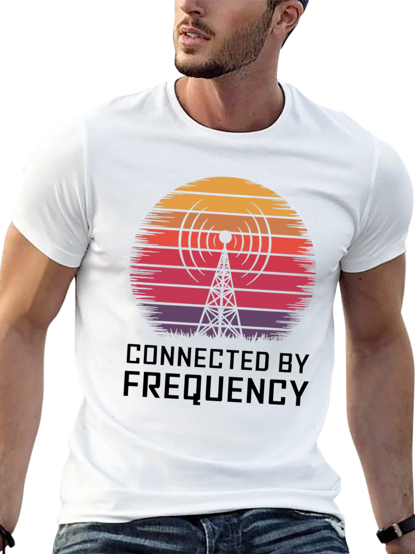 Connected by Frequency Graphic Tee