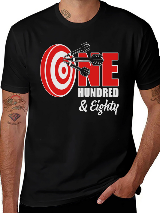 One Hundred & Eighty Dart T-Shirt - Black