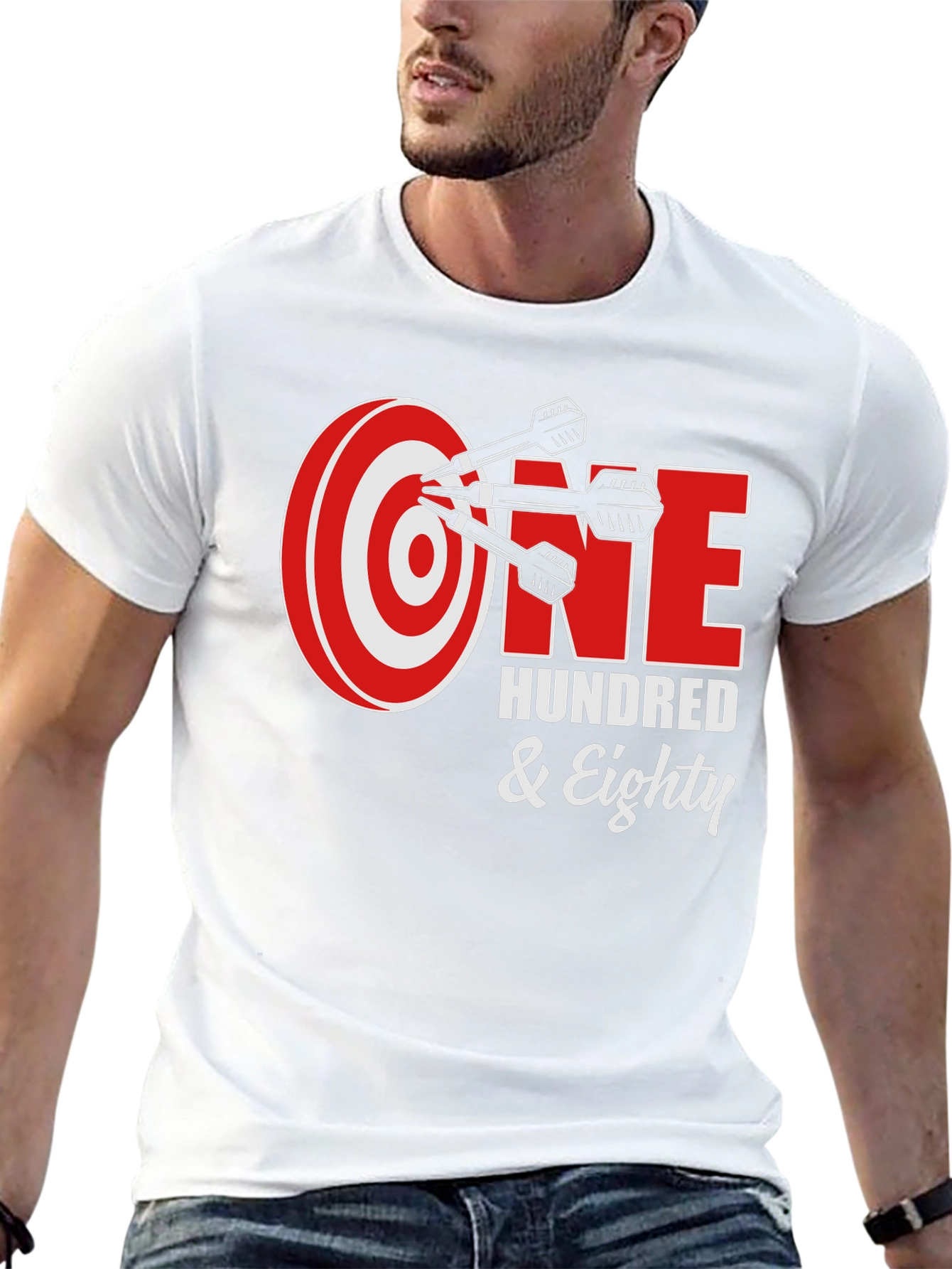 One Hundred & Eighty Dart T-Shirt - Black