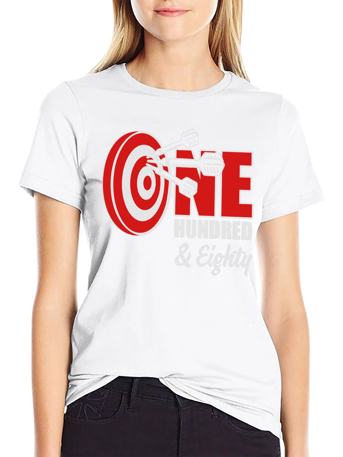 One Hundred & Eighty Dart T-Shirt - Black