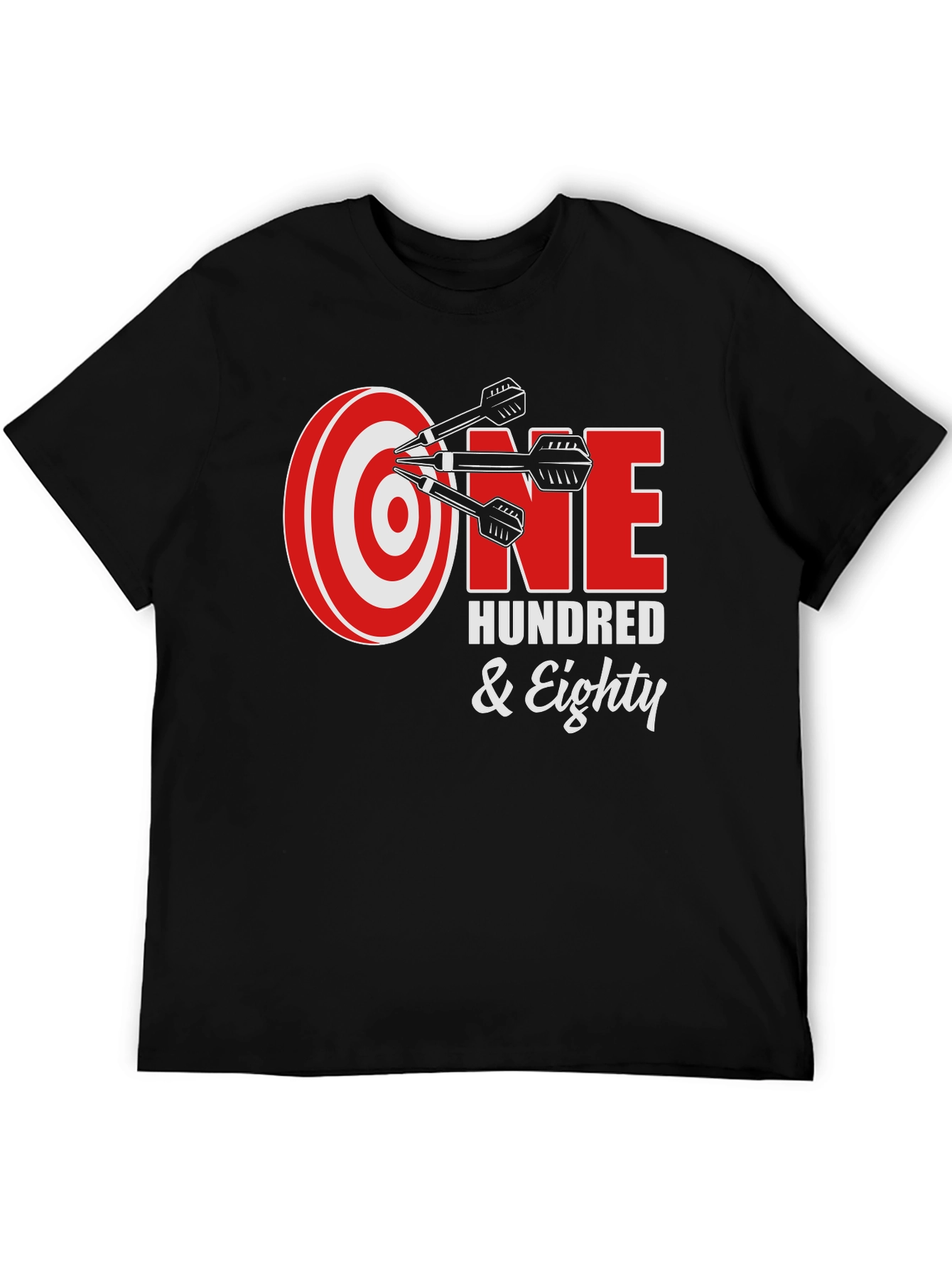 One Hundred & Eighty Dart T-Shirt - Black