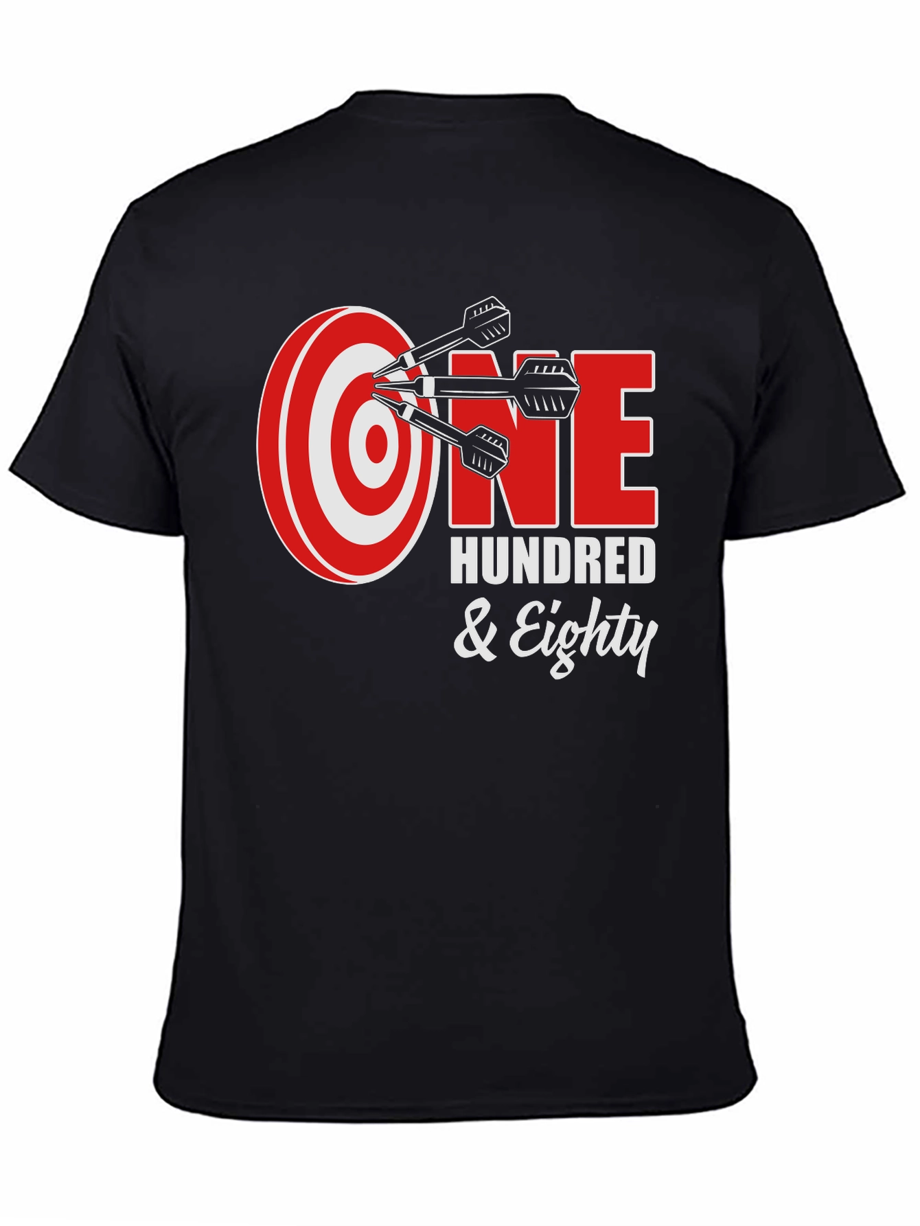 One Hundred & Eighty Dart T-Shirt - Black