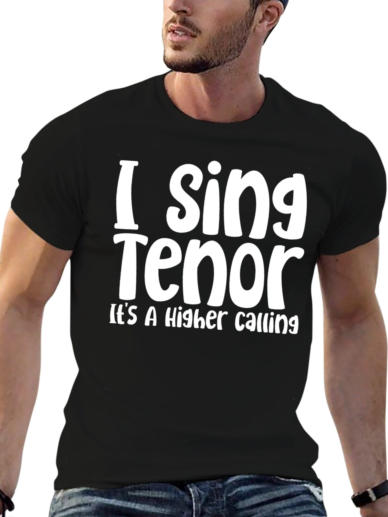 I Sing Tenor - Mens Black T-Shirt