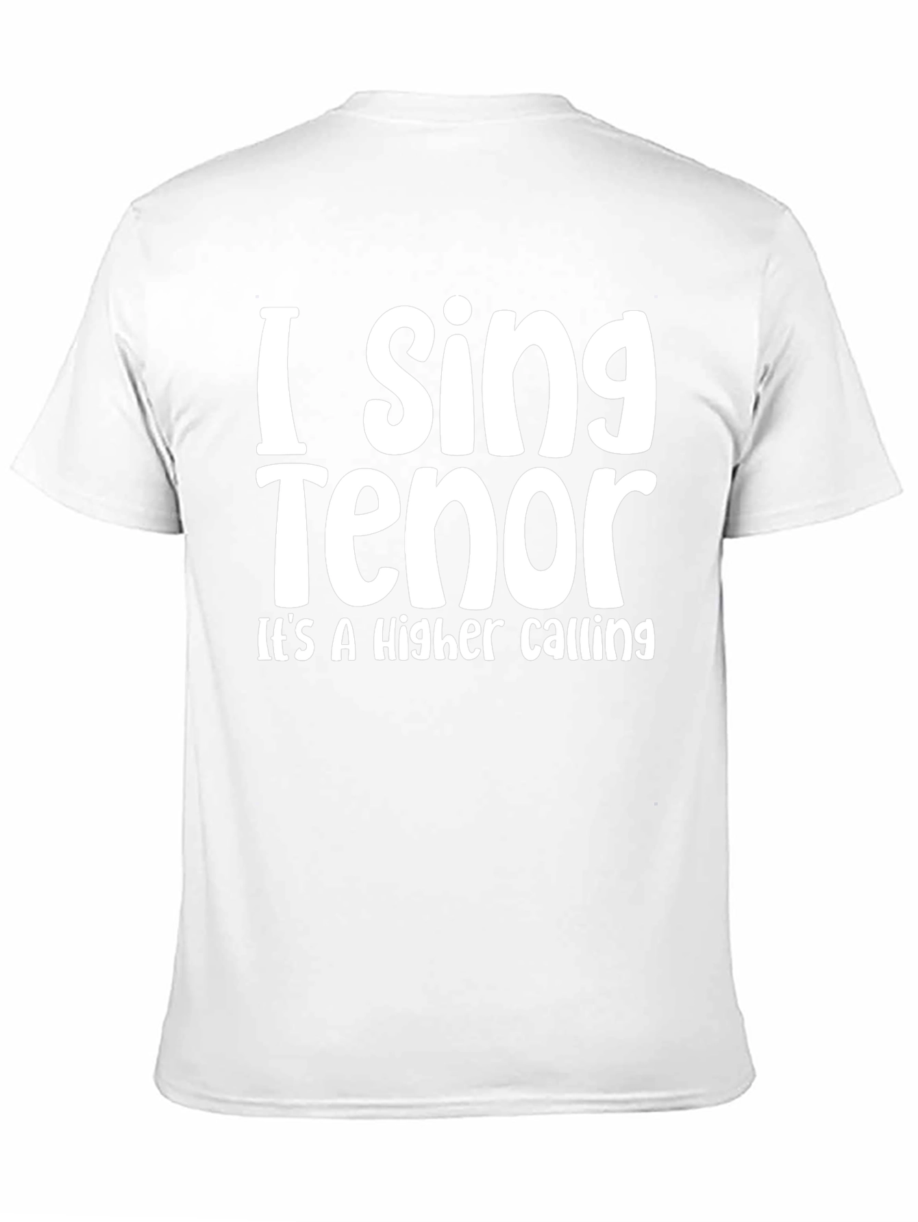 I Sing Tenor - Mens Black T-Shirt