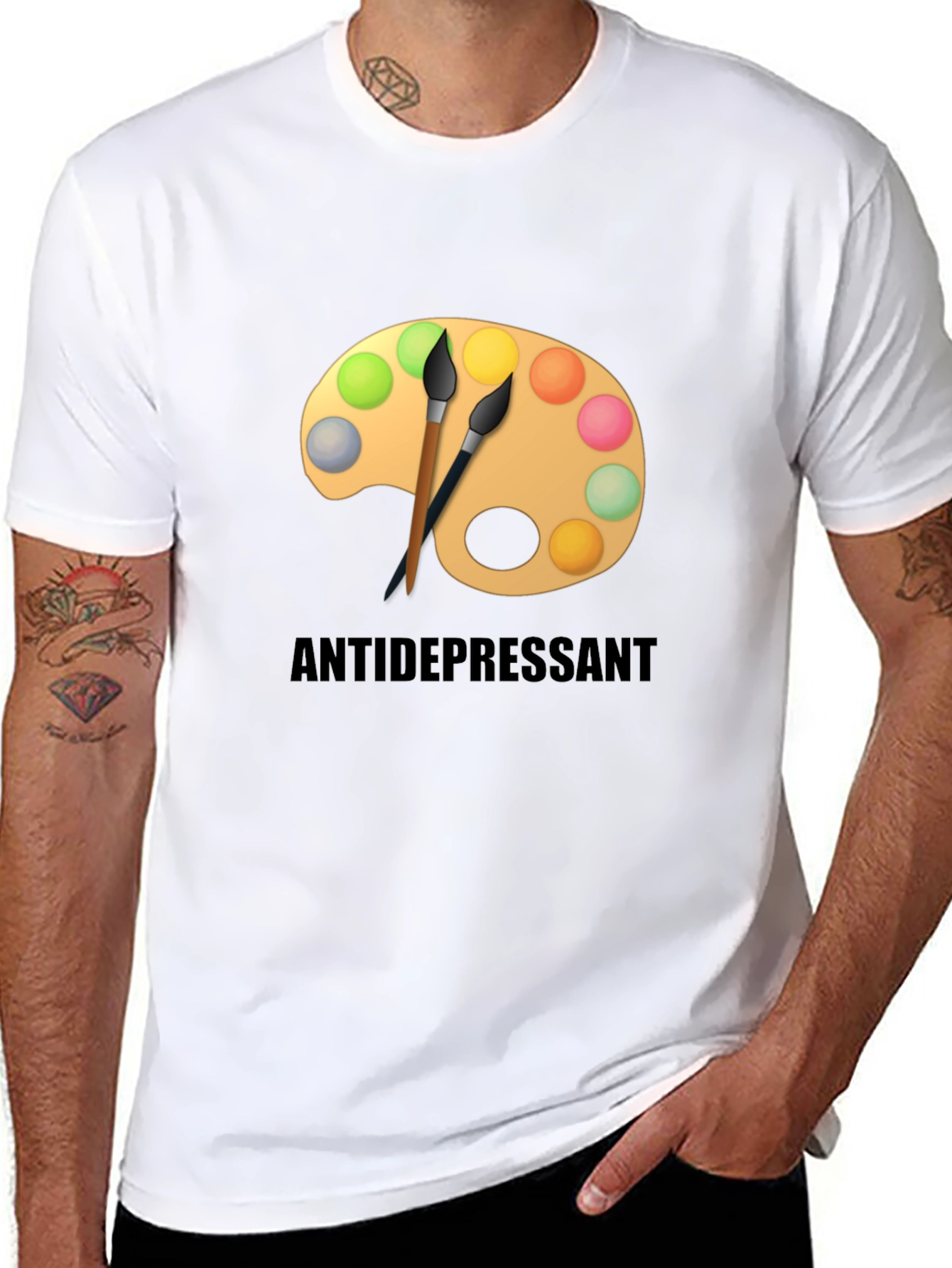Antidepressant Artist Palette Graphic T-Shirt
