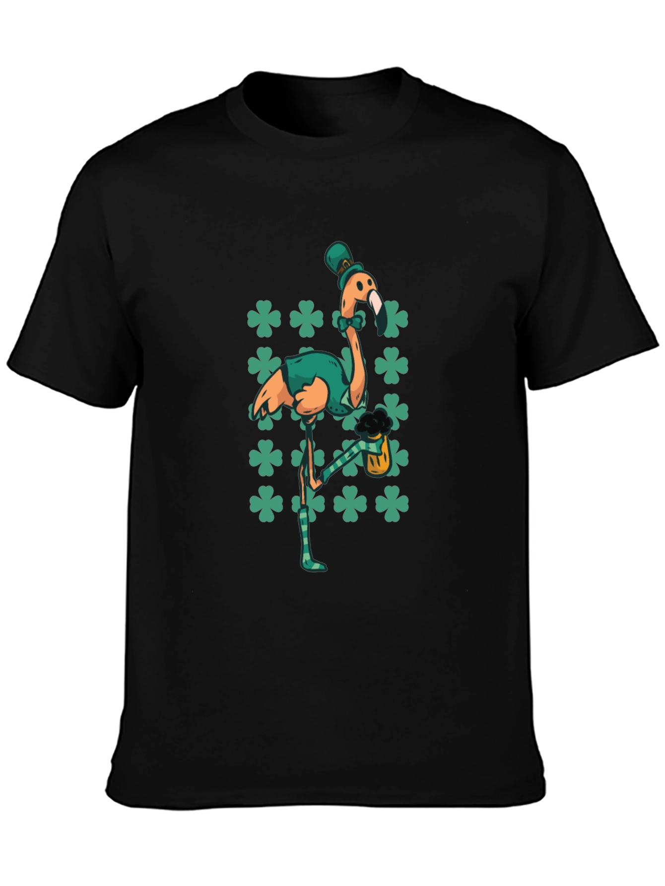 St. Patricks Day Flamingo T-Shirt