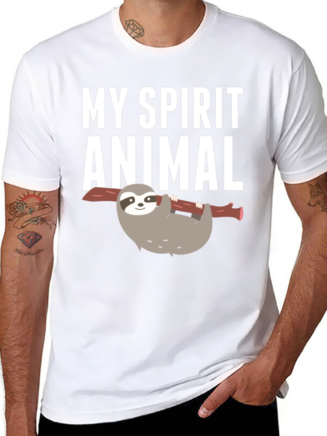 My Spirit Animal Sloth Graphic T-Shirt