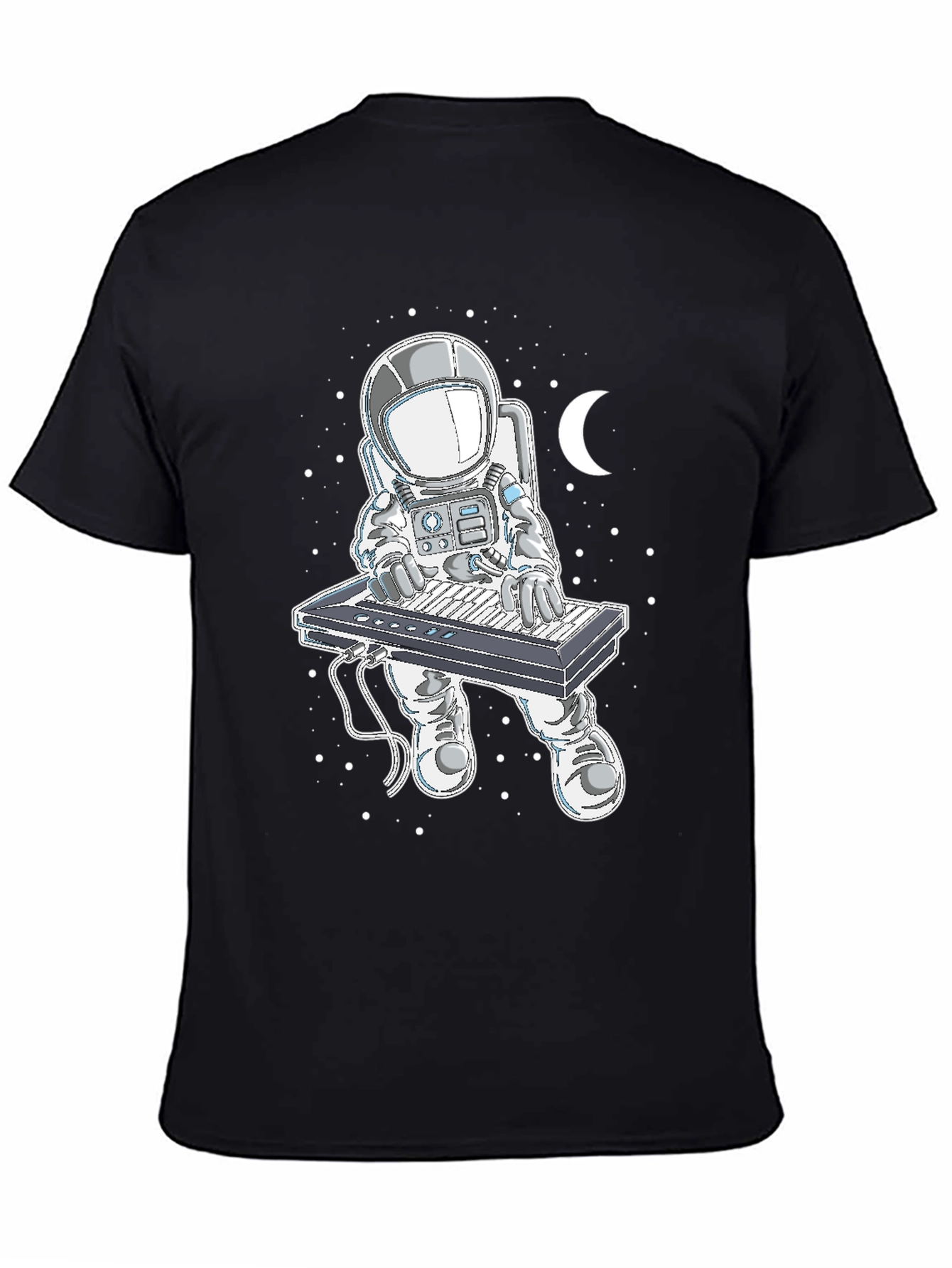 Astronaut Keyboard Player Graphic T-Shirt