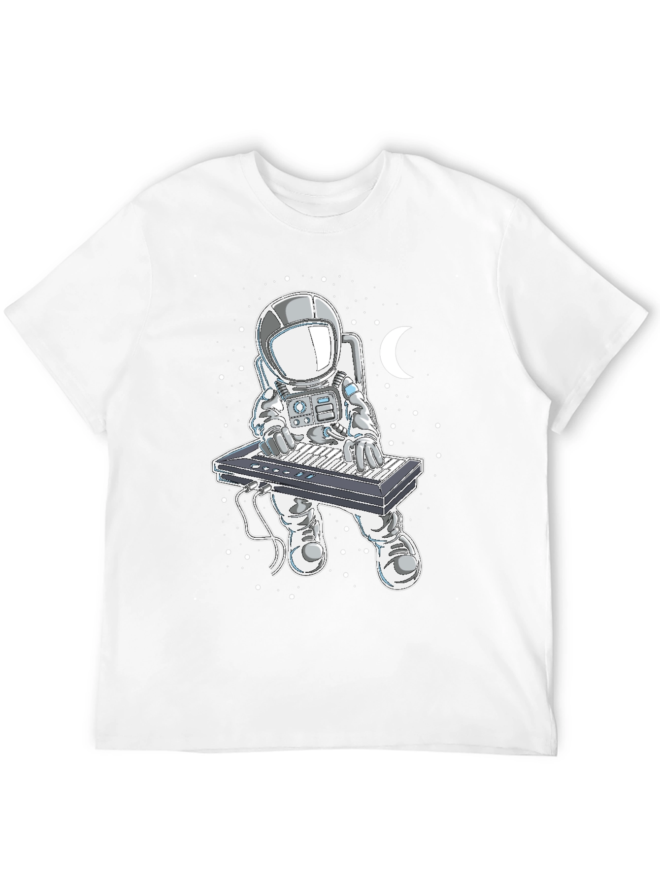 Astronaut Keyboard Player Graphic T-Shirt