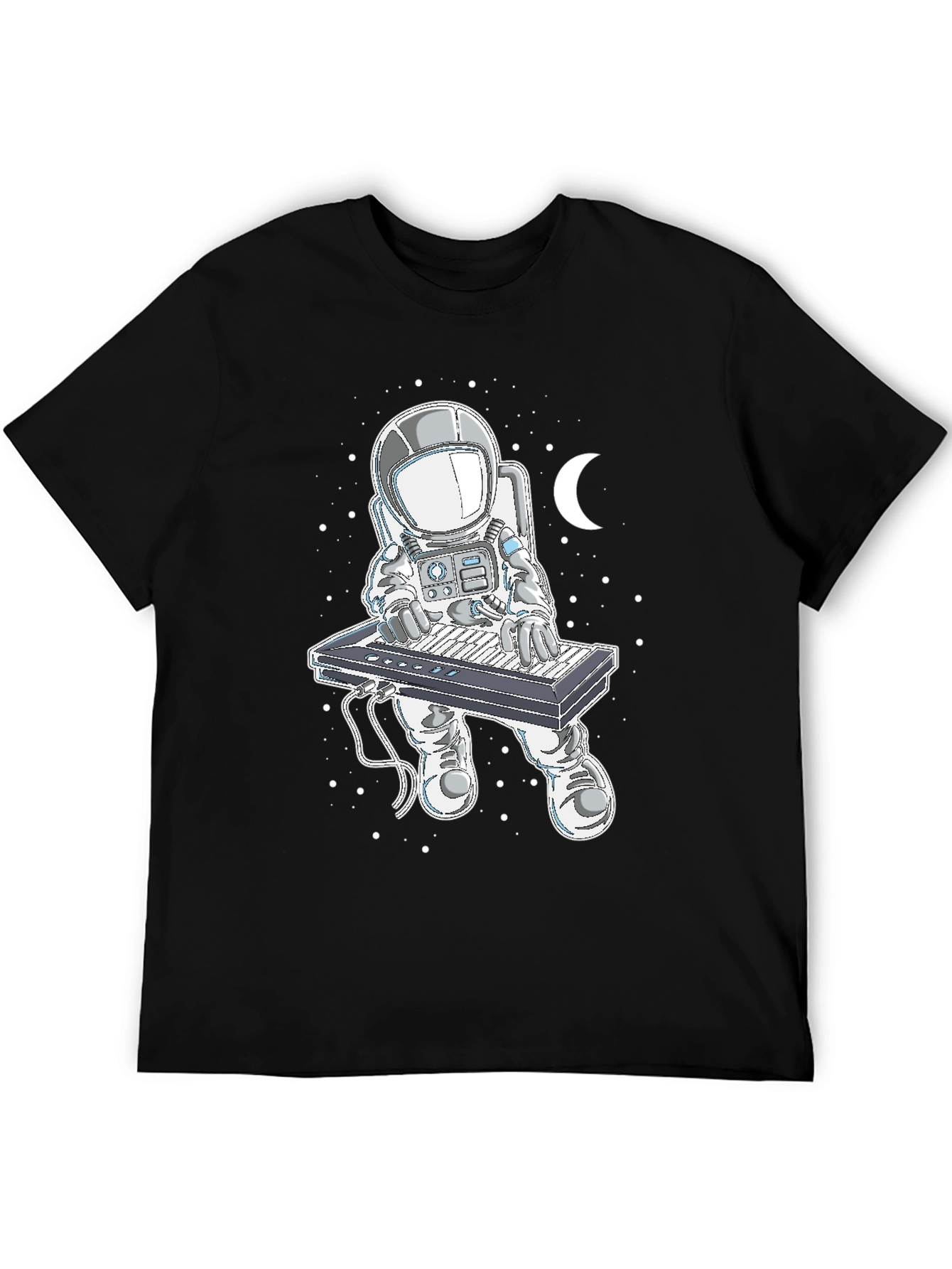 Astronaut Keyboard Player Graphic T-Shirt