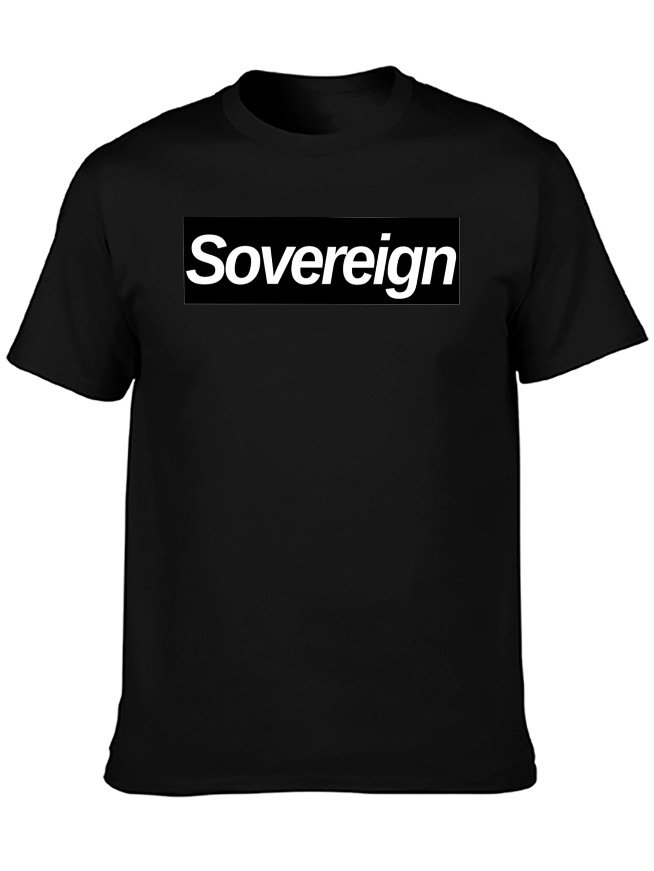Sovereign Graphic Tee - Black Cotton Blend