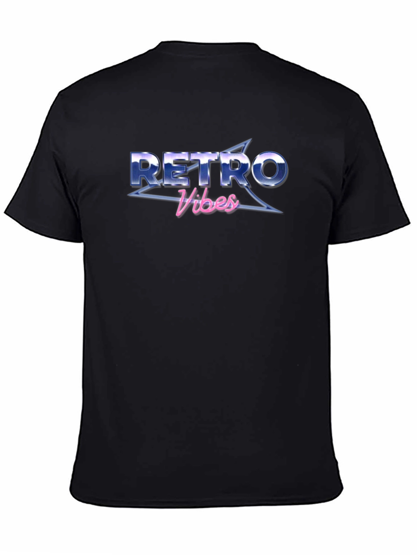 Retro Vibes Graphic T-Shirt - Black