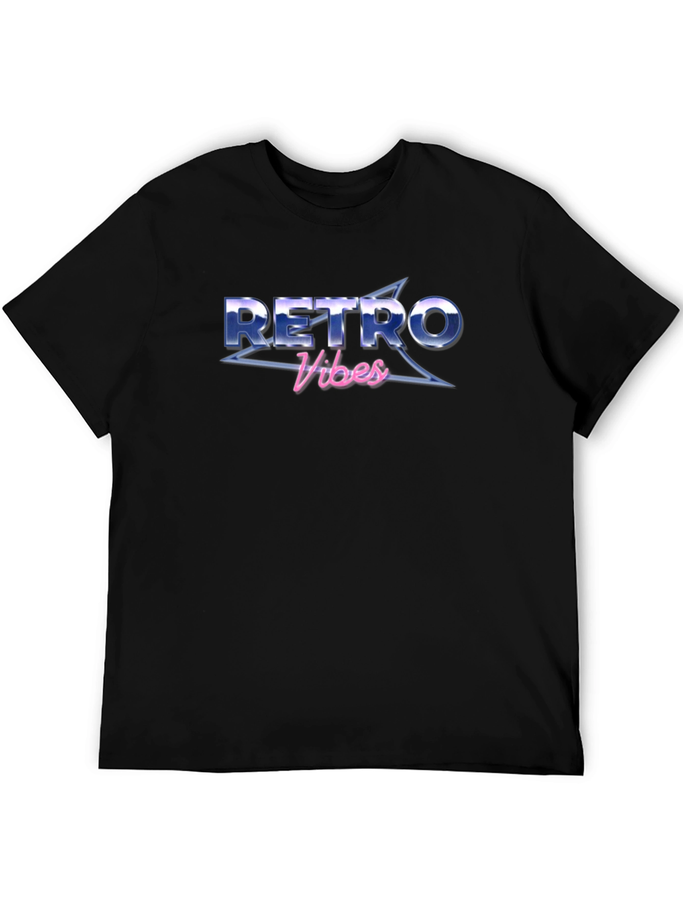 Retro Vibes Graphic T-Shirt - Black